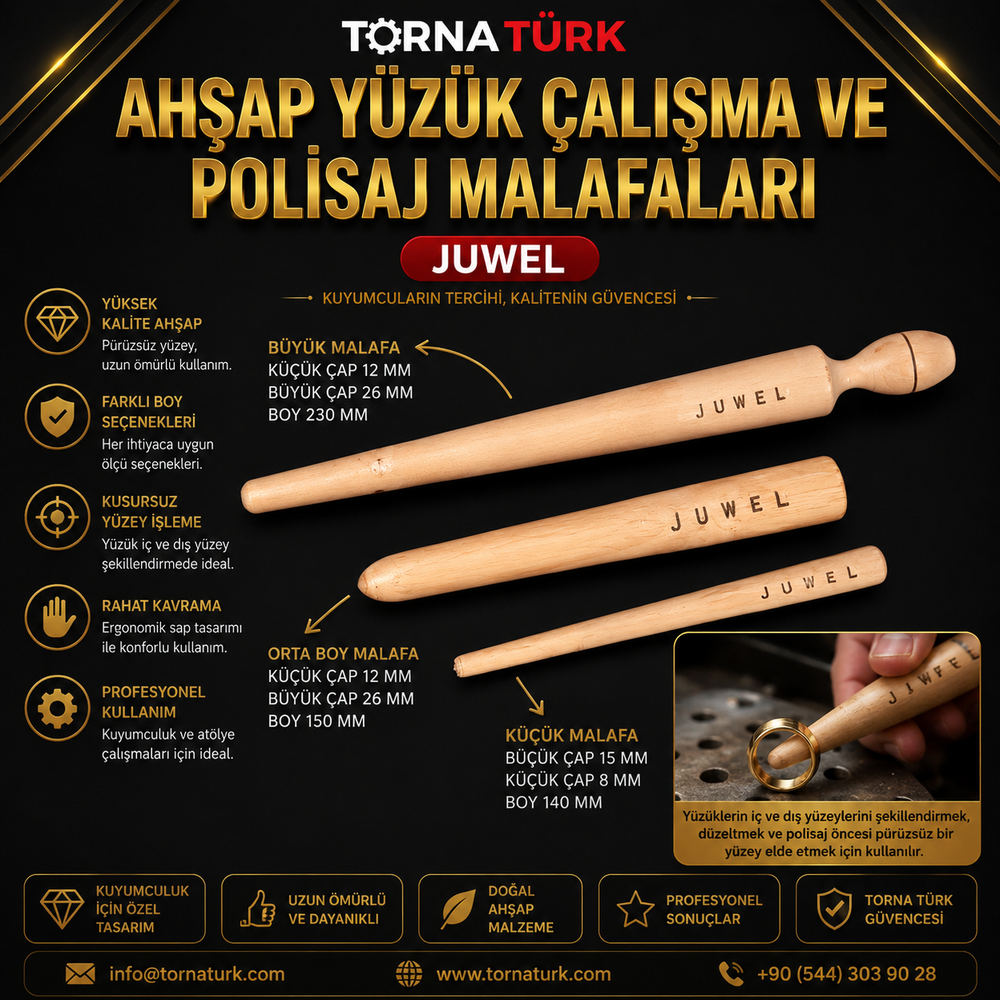 ahşap yüzük çalışma ve polisaj malafaları