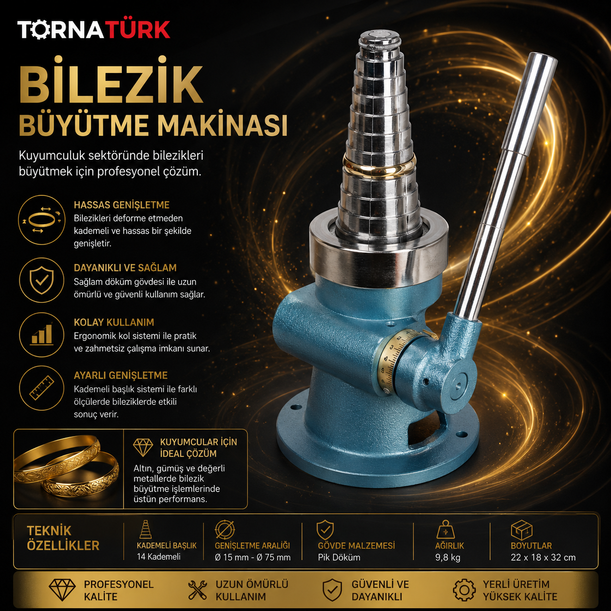 bilezik büyütme makinası / bracelet enlargement machine
