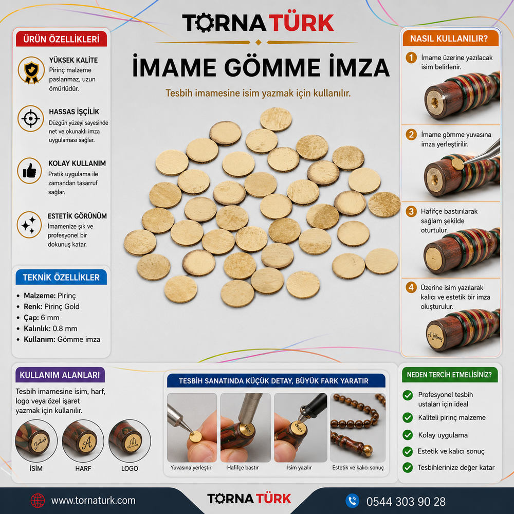 imame gömme imza - 100 adet