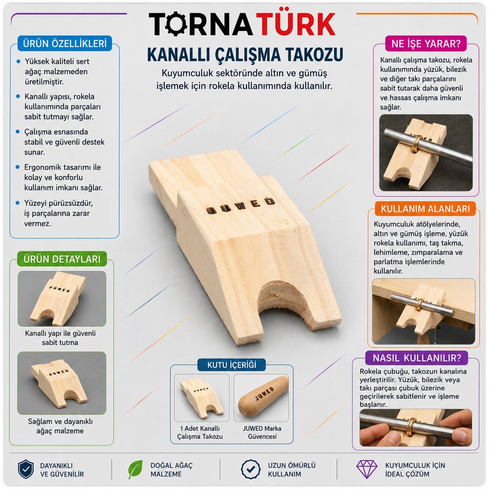 kanallı çalışma takozu
