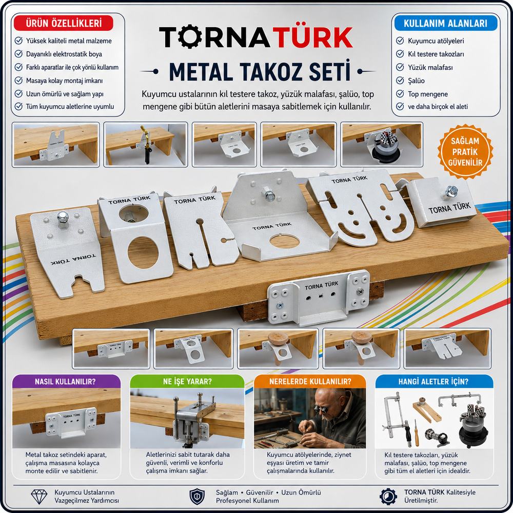 metal takoz seti