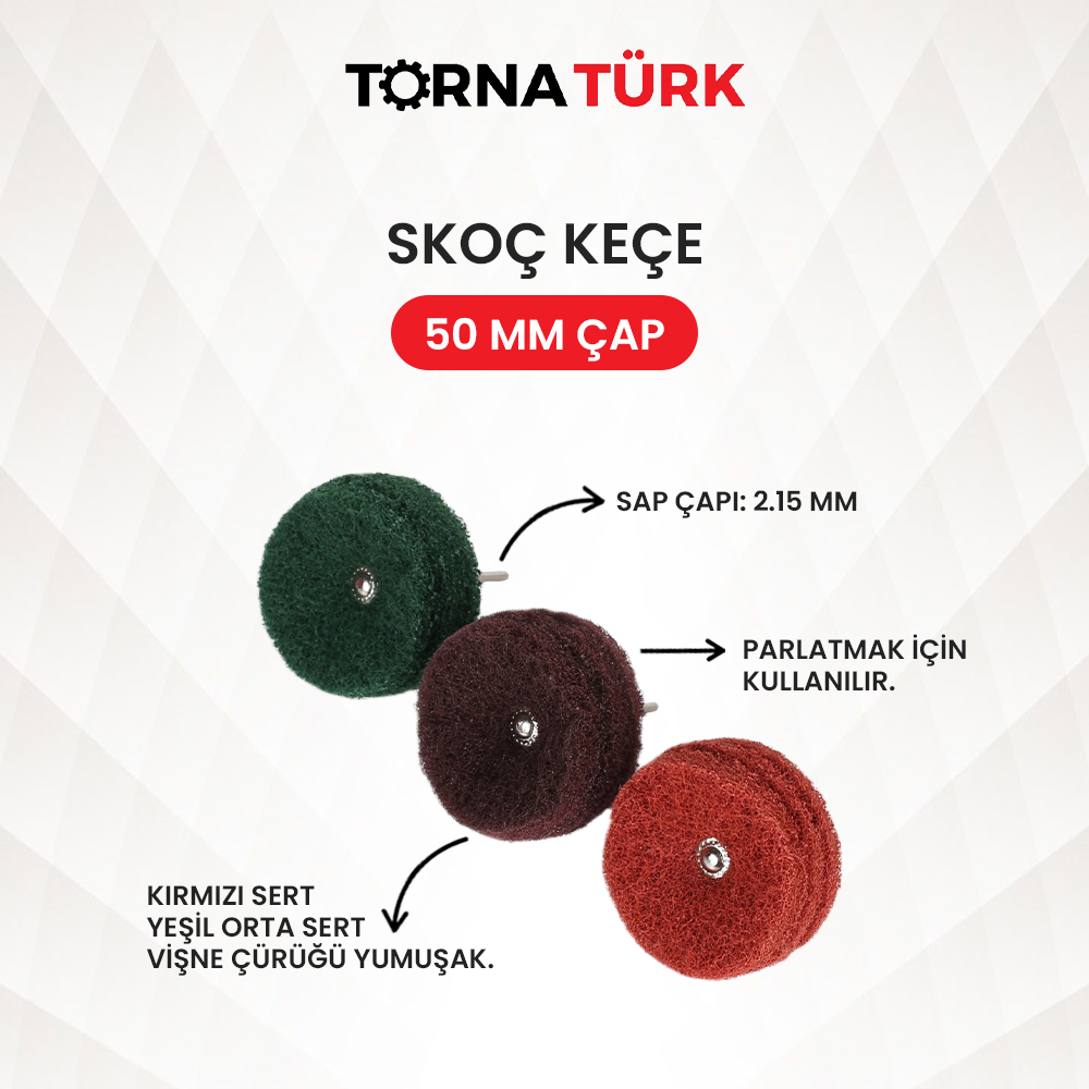 skoç keçe çap 50 mm