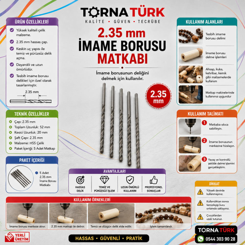 2.35 mm imame boru matkabı