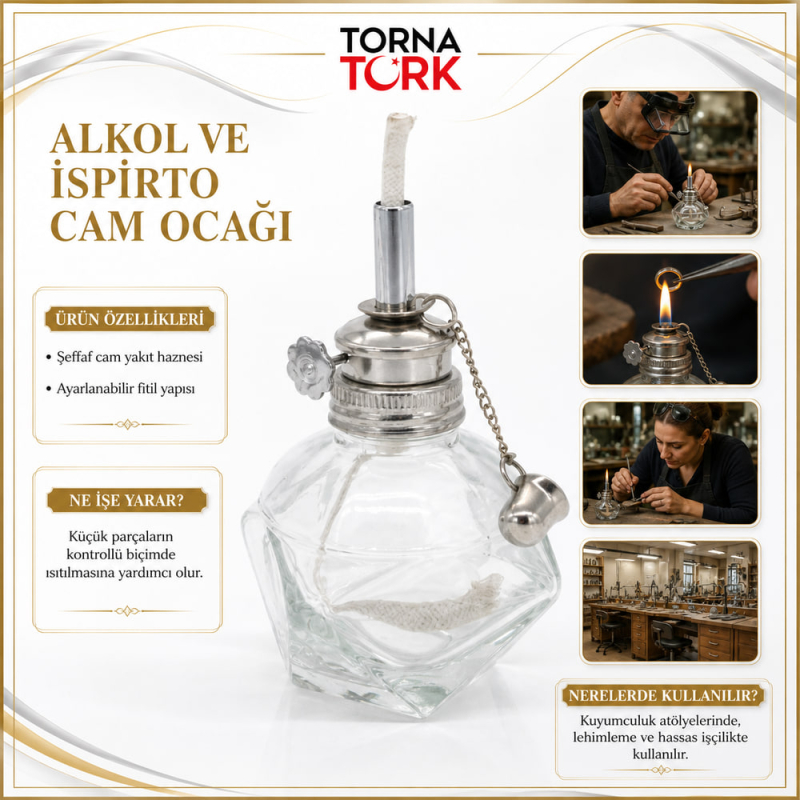 alkol ve ispirto cam ocağı