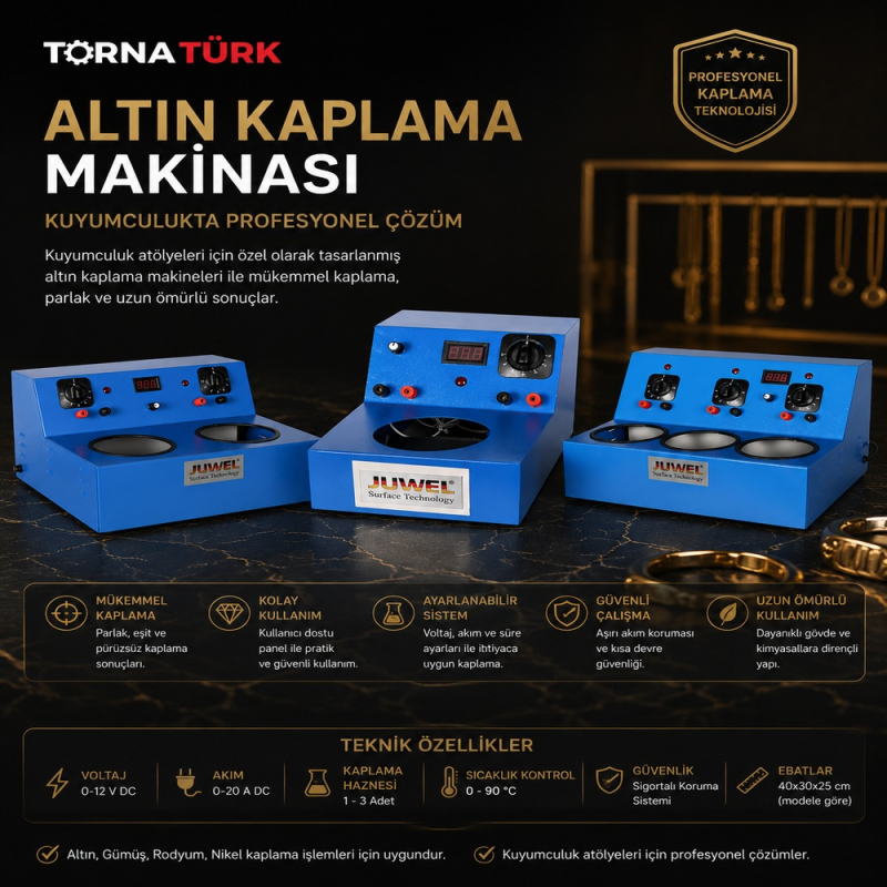 altın ve gümüş kaplama makinaları / gold and silver plating machines