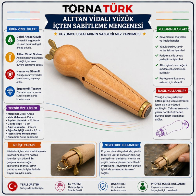 yüzük mengenesi ahşap