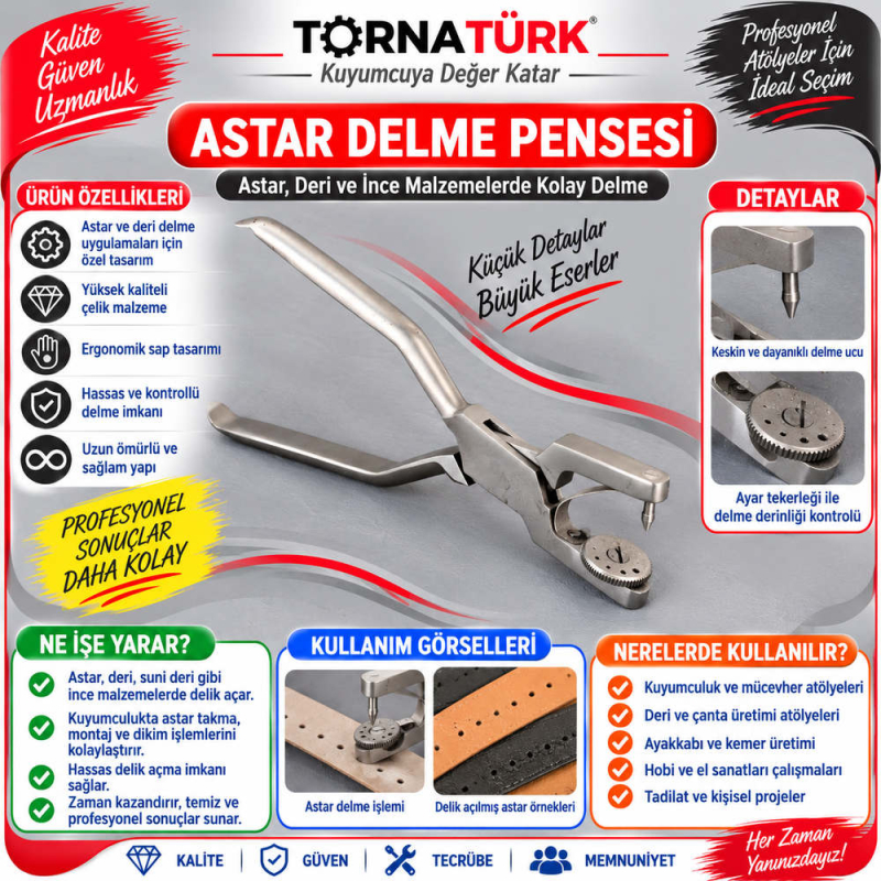 astar delme pensesi 160 mm