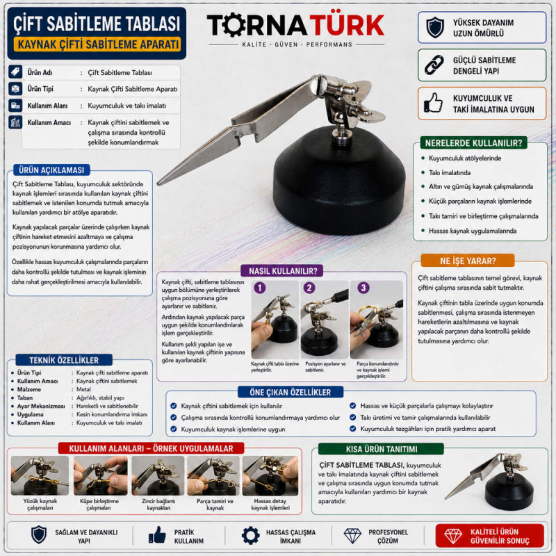 çift sabitleme tablası