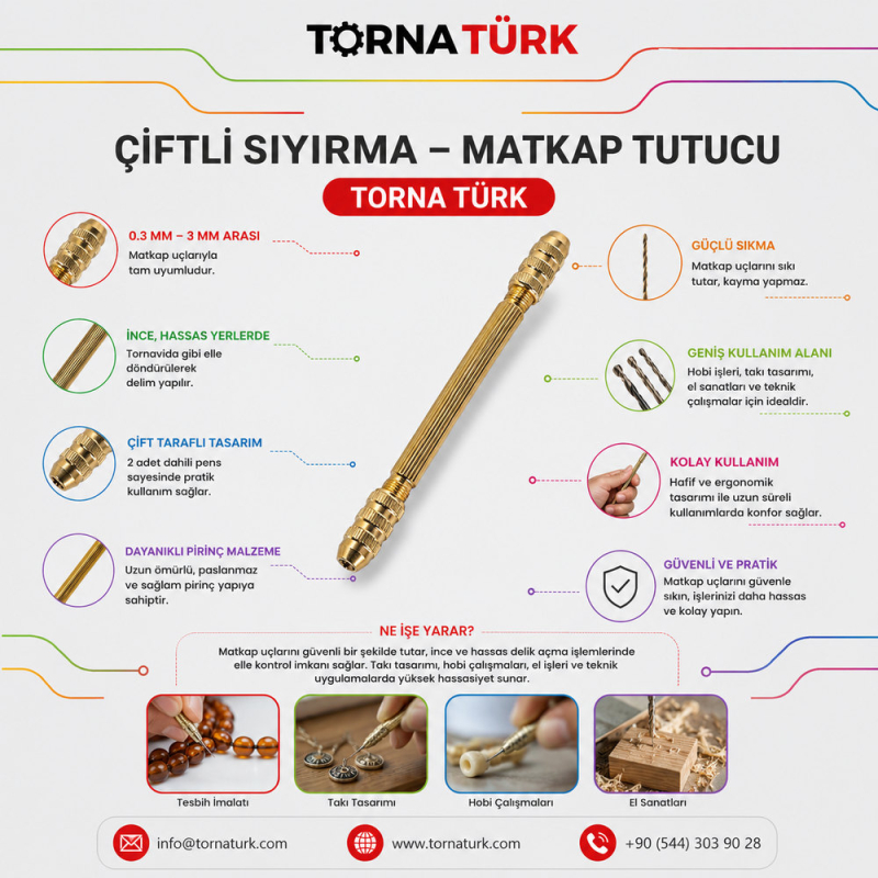 Çiftli Sıyırma - matkap tutucu 