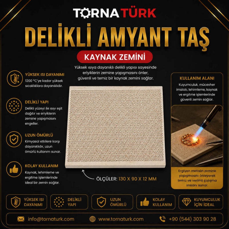 delikli amyant taş , kaynak zemini