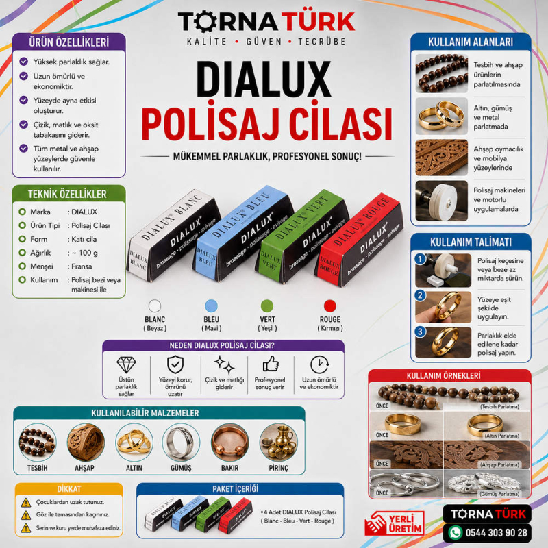 dialux polisaj cilaları