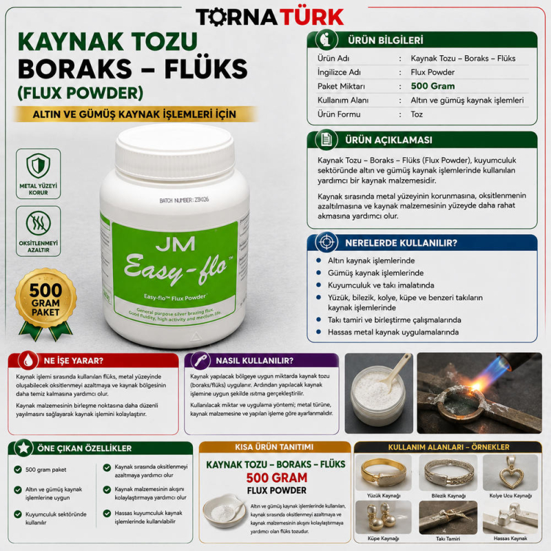 kaynak tozu boraks - fulüks - flux powder