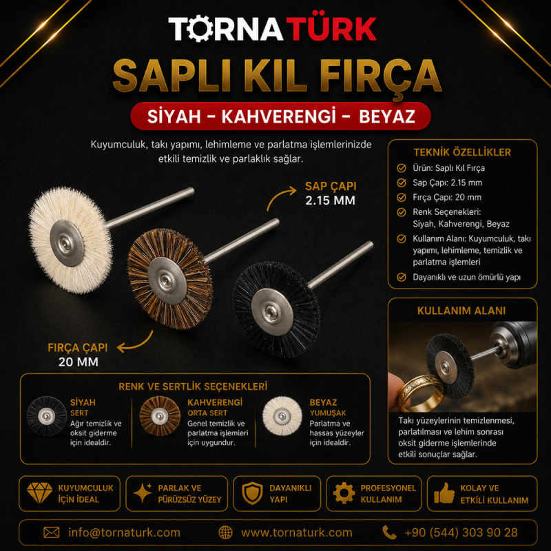 saplı kıl fırça