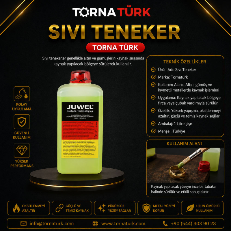 sıvı boraks - sıvı teneker -  juwel marka
