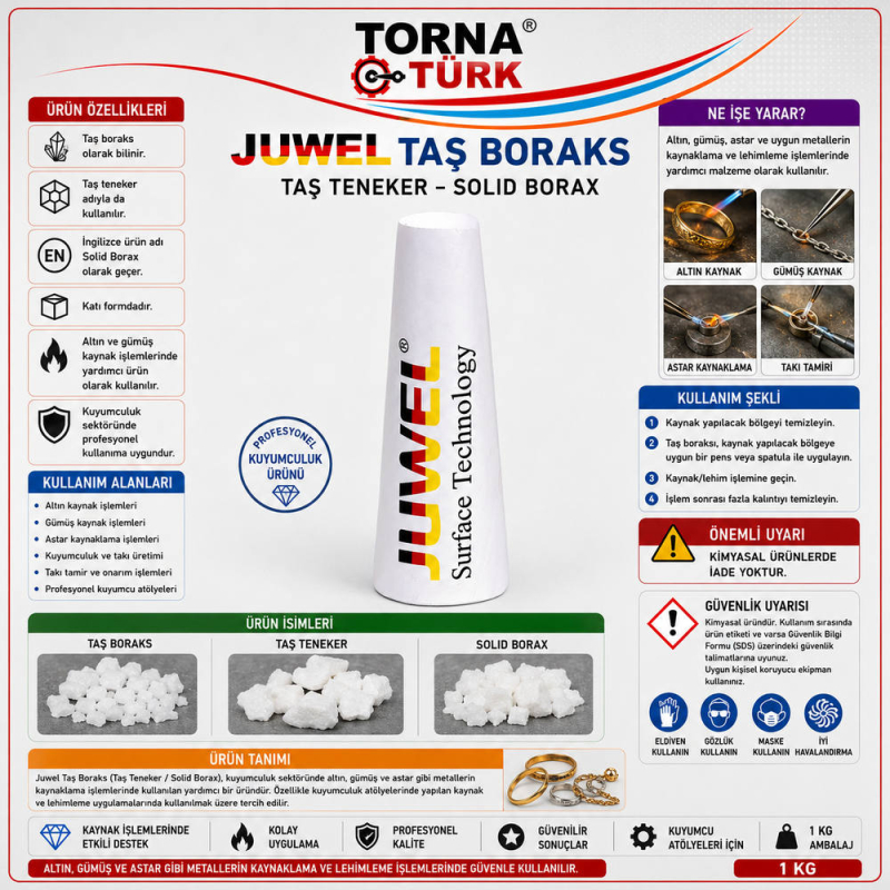 taş boraks -taş teneker - solid borax - juwel marka