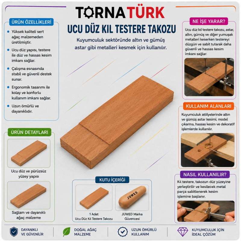 ucu düz kıl testere takozu , çalışma takozu