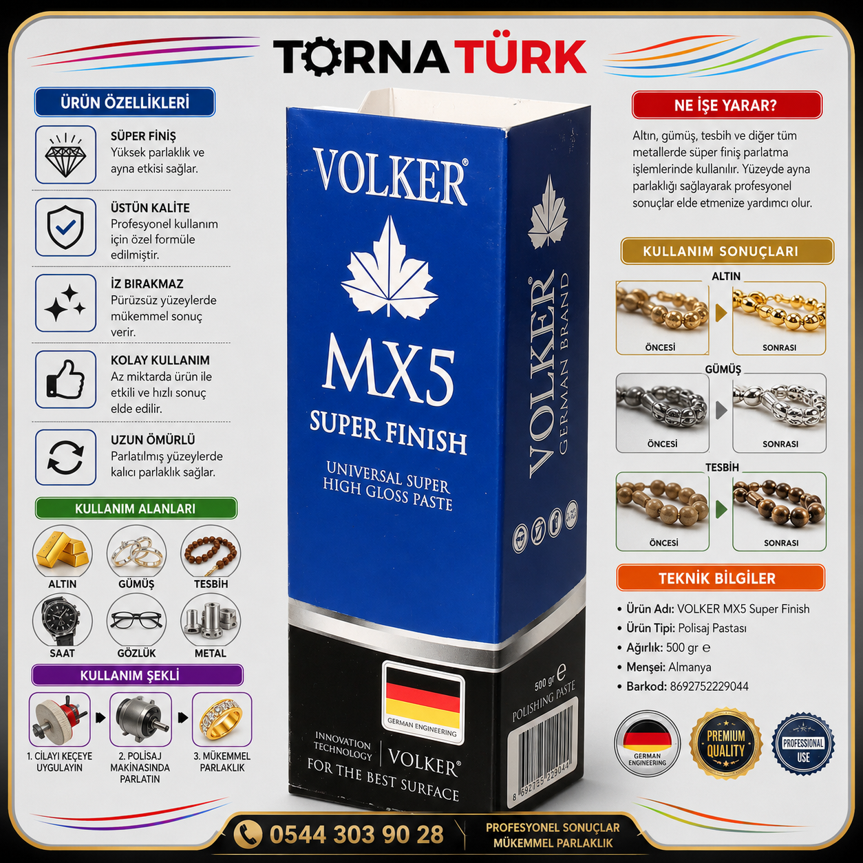 volker mx5 süper finiş pasta cilası